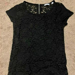 lace short sleeve top
